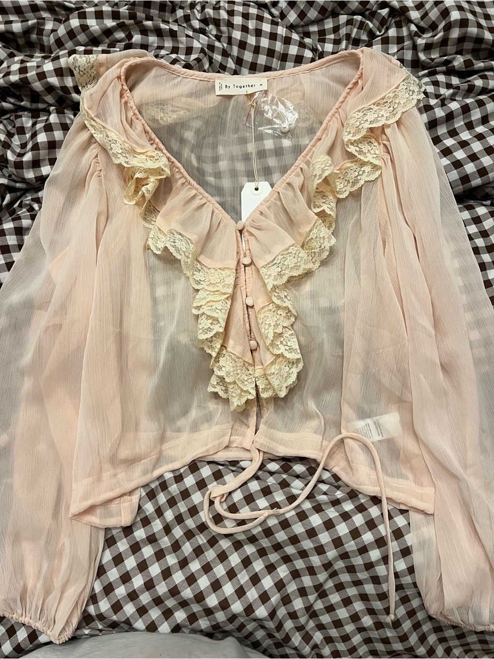 Prairie Chiffon Ruffle Top - Picture 3 of 4